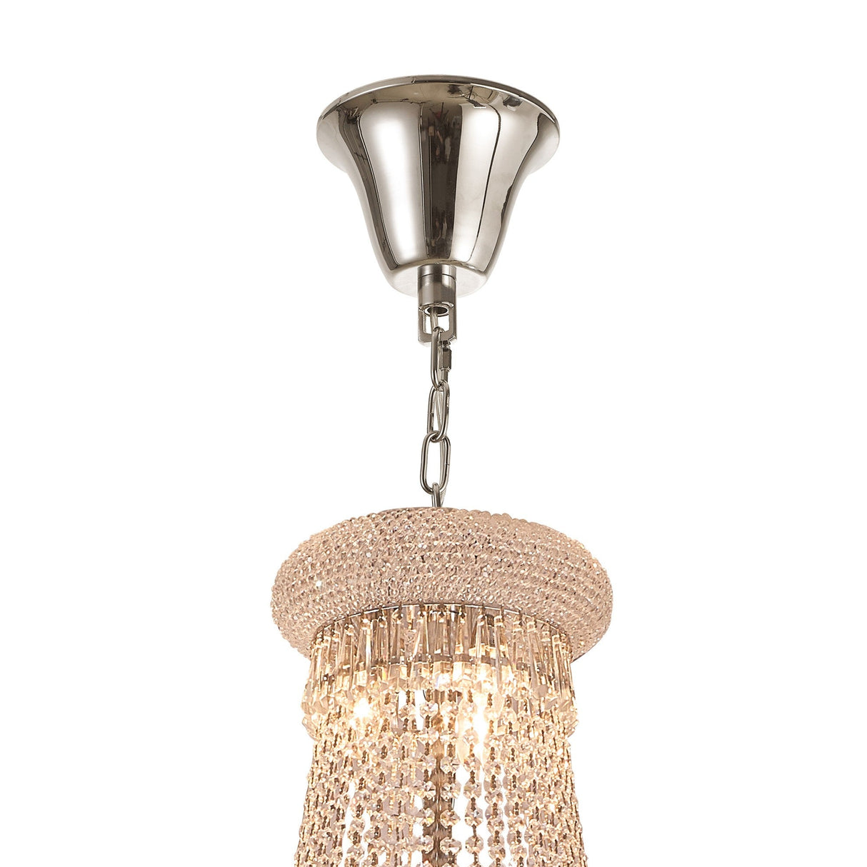 Alexandra 78cm 4 Layer Spiral 49 Light Crystal Chandelier - Chrome