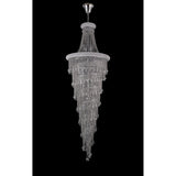 Alexandra 78cm 4 Layer Spiral 49 Light Crystal Chandelier - Chrome