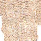 Alexandra 78cm 4 Layer Spiral 49 Light Crystal Chandelier - Chrome