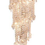 Alexandra 78cm 4 Layer Spiral 49 Light Crystal Chandelier - Chrome