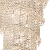 Alexandra 95cm 7 Layer Spiral 63 Light Crystal Chandelier - Chrome