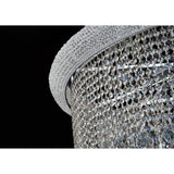 Alexandra 95cm 7 Layer Spiral 63 Light Crystal Chandelier - Chrome