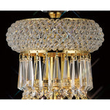 Alexandra 5 Light Crystal Table Lamp - Gold