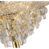 Alexandra 5 Light Crystal Table Lamp - Gold