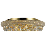 Alexandra 7 Light Crystal Flush Ceiling Light - Gold