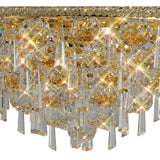 Alexandra 7 Light Crystal Flush Ceiling Light - Gold