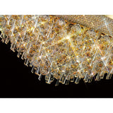 Alexandra 18 Light Crystal Flush Ceiling Light - Gold