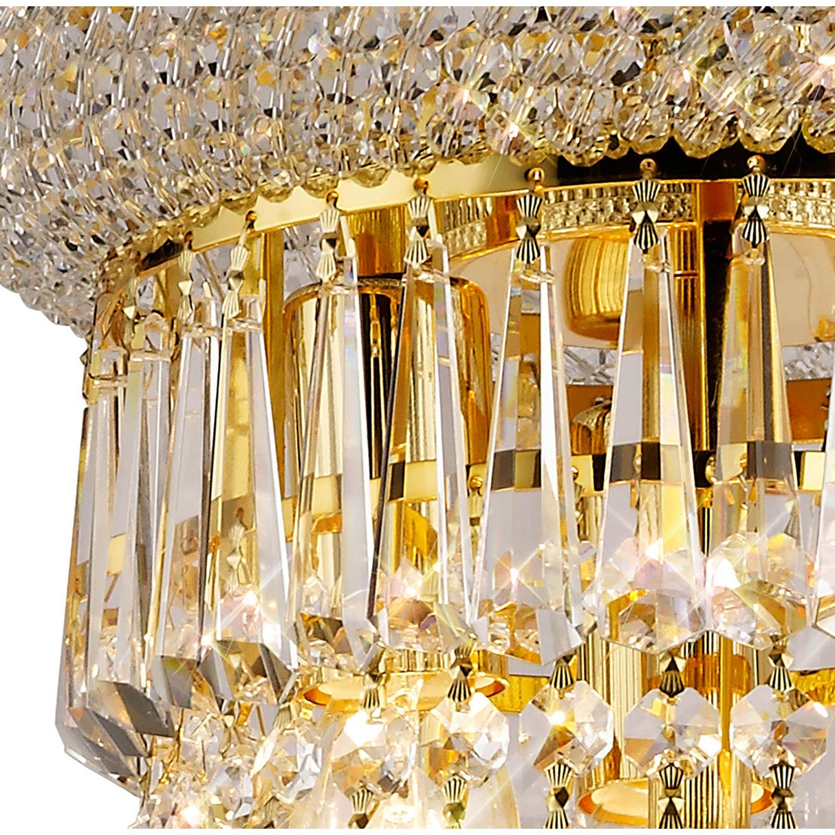 Alexandra 59cm 13 Light Crystal Chandelier - Gold