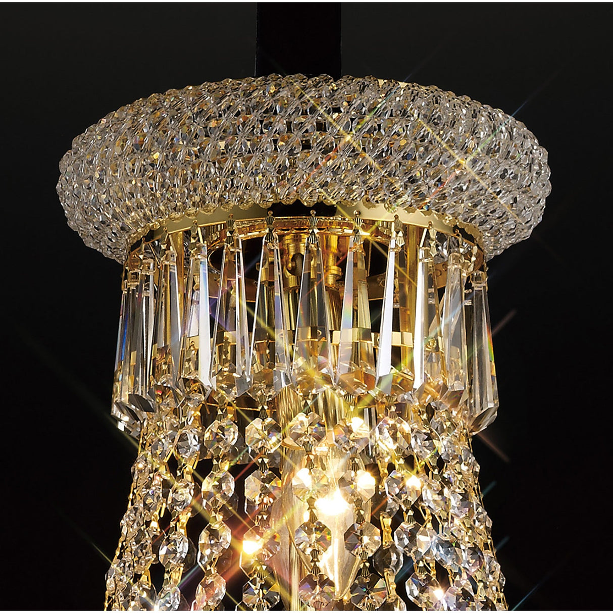 Alexandra 59cm 13 Light Crystal Chandelier - Gold