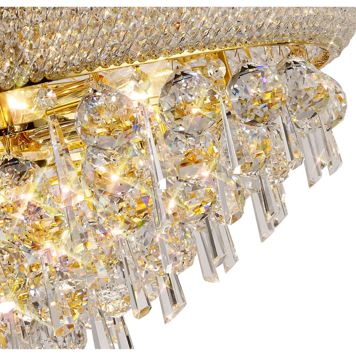 Alexandra 59cm 13 Light Crystal Chandelier - Gold