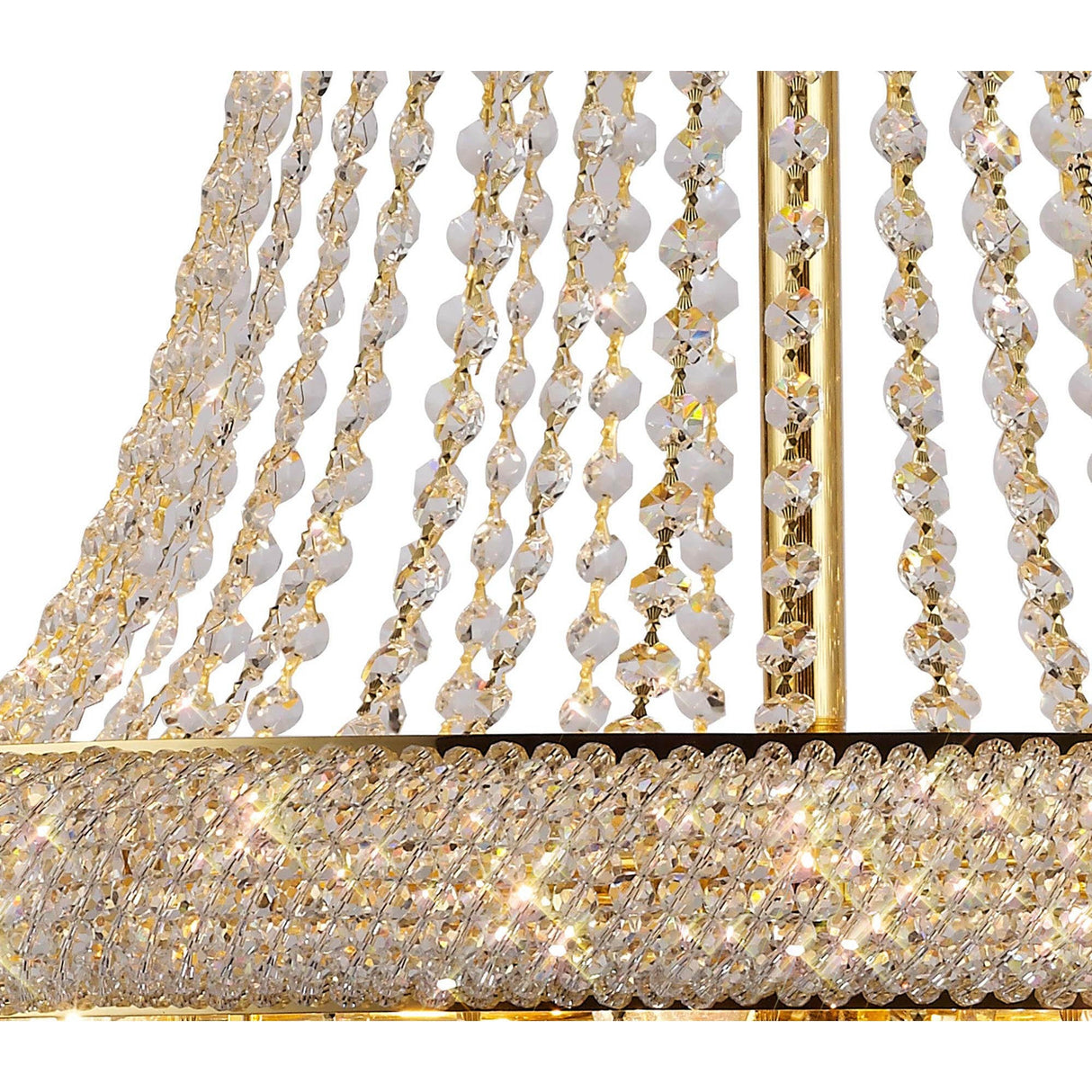 Alexandra 77cm 18 Light Crystal Chandelier - Gold