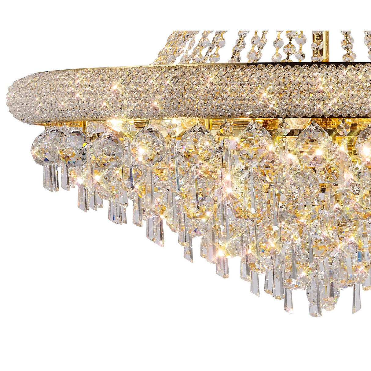 Alexandra 77cm 18 Light Crystal Chandelier - Gold