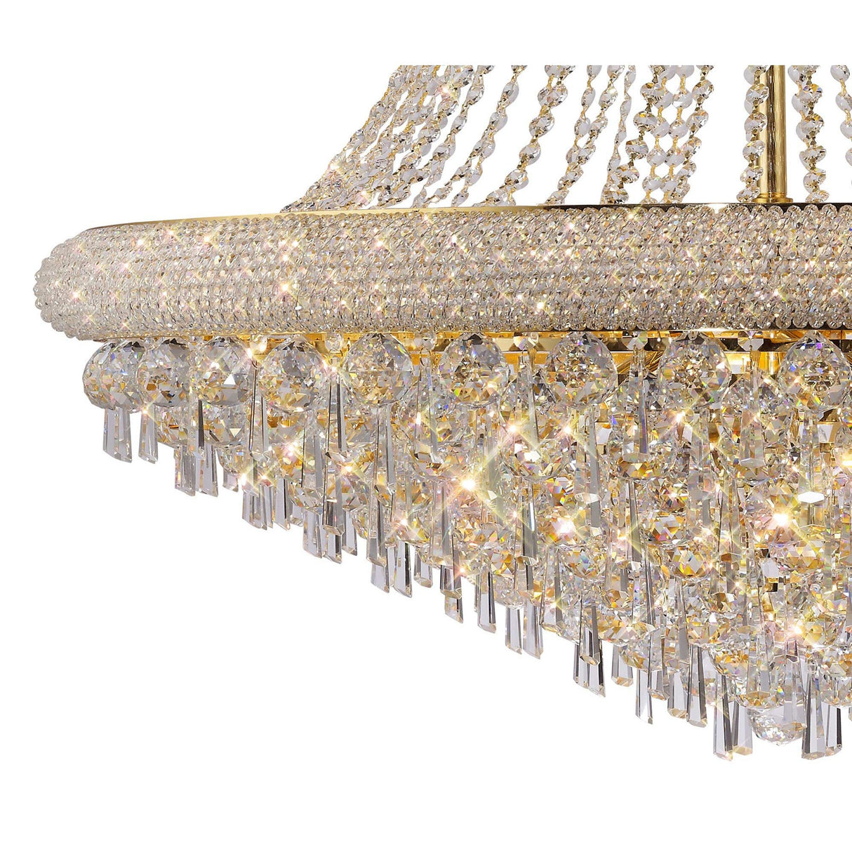 Alexandra 94cm 20 Light Crystal Chandelier - Gold