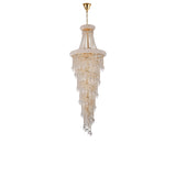 Alexandra 60cm 4 Layer Spiral 25 Light Crystal Chandelier - Gold