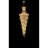 Alexandra 60cm 4 Layer Spiral 25 Light Crystal Chandelier - Gold
