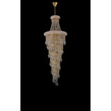 Alexandra 60cm 4 Layer Spiral 25 Light Crystal Chandelier - Gold