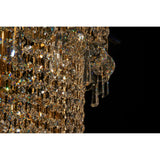 Alexandra 60cm 4 Layer Spiral 25 Light Crystal Chandelier - Gold