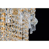 Alexandra 60cm 4 Layer Spiral 25 Light Crystal Chandelier - Gold