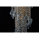 Alexandra 60cm 4 Layer Spiral 25 Light Crystal Chandelier - Gold