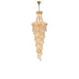 Alexandra 60cm 4 Layer Spiral 25 Light Crystal Chandelier - Gold