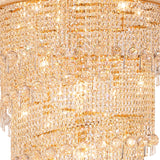Alexandra 78cm 4 Layer Spiral 49 Light Crystal Chandelier - Gold