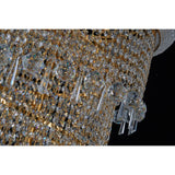 Alexandra 78cm 4 Layer Spiral 49 Light Crystal Chandelier - Gold