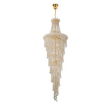 Alexandra 95cm 7 Layer Spiral 63 Light Crystal Chandelier - Gold