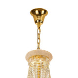 Alexandra 95cm 7 Layer Spiral 63 Light Crystal Chandelier - Gold