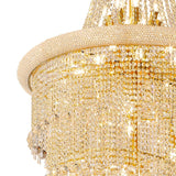Alexandra 95cm 7 Layer Spiral 63 Light Crystal Chandelier - Gold