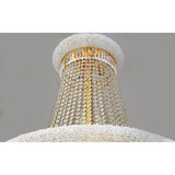 Alexandra 95cm 7 Layer Spiral 63 Light Crystal Chandelier - Gold