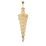 Alexandra 95cm 7 Layer Spiral 63 Light Crystal Chandelier - Gold