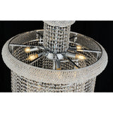 Alexandra 60cm Spiral 14 Light Crystal Chandelier - Chrome