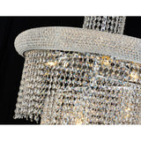Alexandra 60cm Spiral 14 Light Crystal Chandelier - Chrome