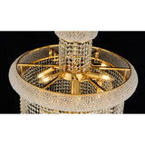 Alexandra 60cm Spiral 14 Light Crystal Chandelier - Gold
