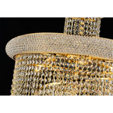 Alexandra 60cm Spiral 14 Light Crystal Chandelier - Gold