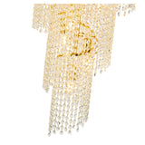 Alexandra 60cm Spiral 14 Light Crystal Chandelier - Gold