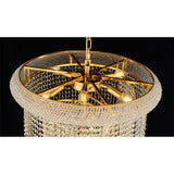 Alexandra 60cm Spiral 14 Light Crystal Chandelier - Gold