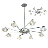 Alfa 80cm Chandelier 8 Light - Polished Chrome