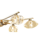Alfa 63cm 6 Light Chandelier/Semi-Flush - Antique Brass