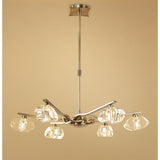 Alfa 63cm 6 Light Chandelier/Semi-Flush - Antique Brass