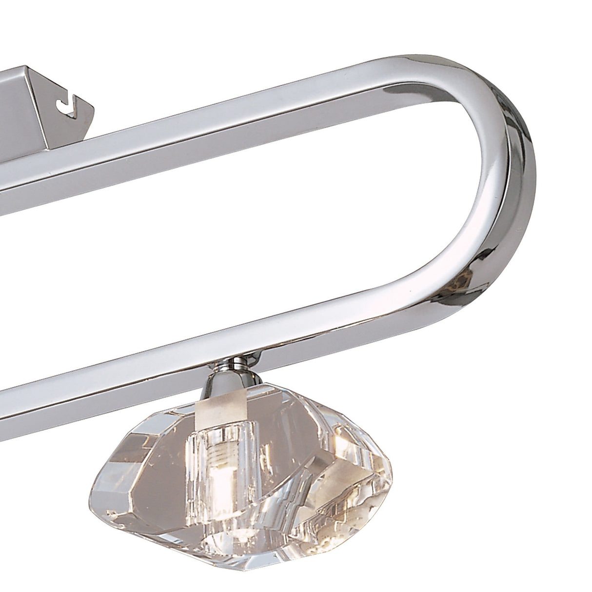 Alfa 3 Light Semi-Flush Ceiling Light - Polished Chrome