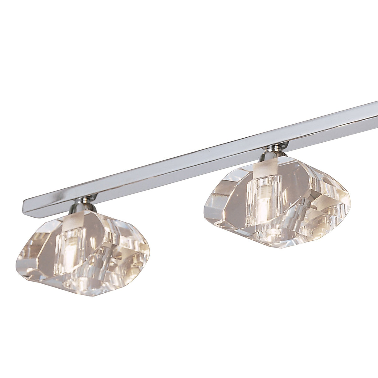 Alfa 3 Light Semi-Flush Ceiling Light - Polished Chrome