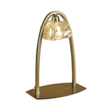 Alfa Large 1 Light Crystal Table Lamp - Antique Brass