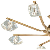 Alfa 8 Light Semi-Flush Ceiling Light - French Gold