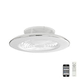 Alisio CCT Dimmable LED Ceiling Retractable Fan Light With Remote & APP Control - White