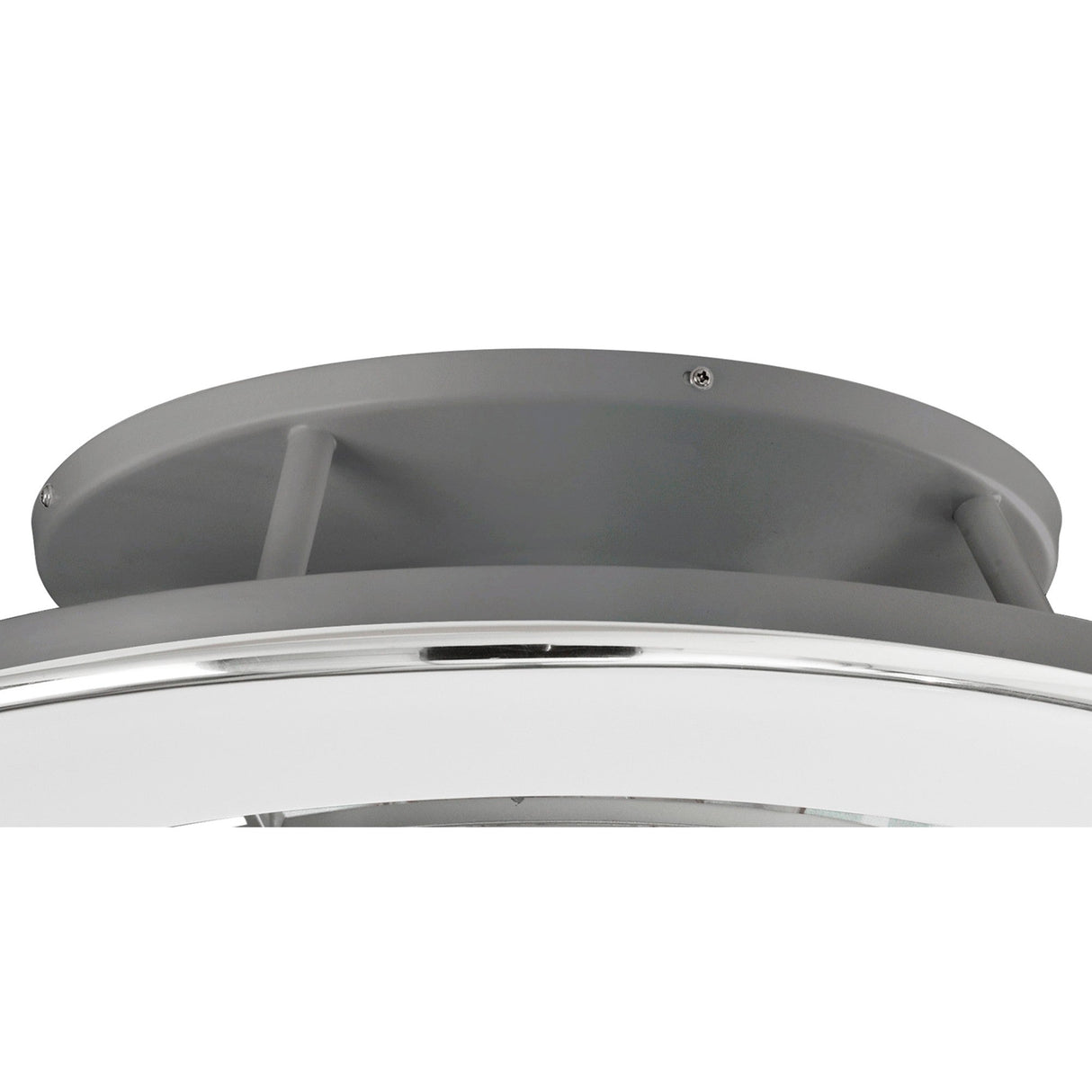 Alisio CCT Dimmable LED Ceiling Retractable Fan Light With Remote & APP Control - Chrome/Grey