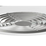 Alisio CCT Dimmable LED Ceiling Retractable Fan Light With Remote & APP Control - Chrome/Grey
