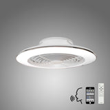 Alisio XL CCT Dimmable LED Ceiling Retractable Fan Light With Remote, APP & Voice Control - White