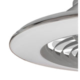 Alisio XL CCT Dimmable LED Ceiling Retractable Fan Light With Remote, APP & Voice Control - Silver