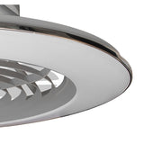 Alisio XL CCT Dimmable LED Ceiling Retractable Fan Light With Remote, APP & Voice Control - Silver